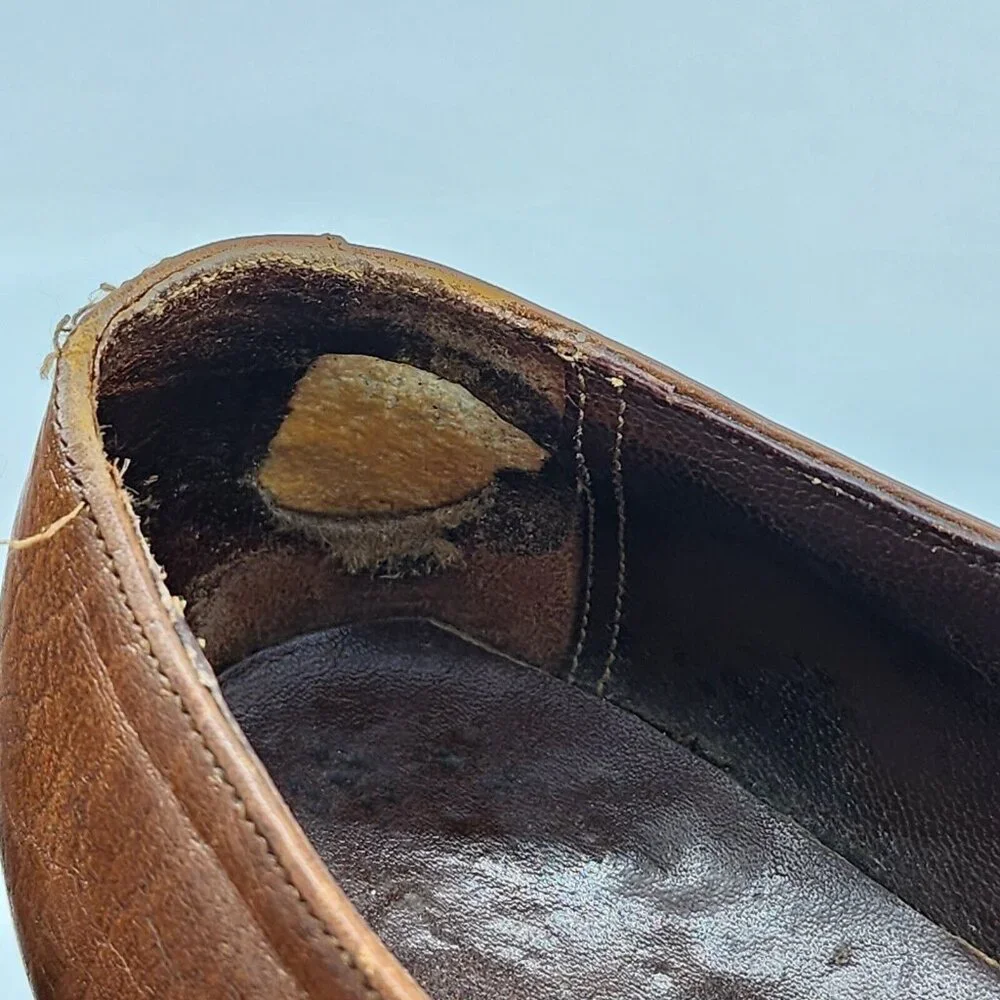 FLORSHEIM Royal Imperial RITZ Cognac Brown‎ Leather Loafer SLIP-ON Shoes Size 11